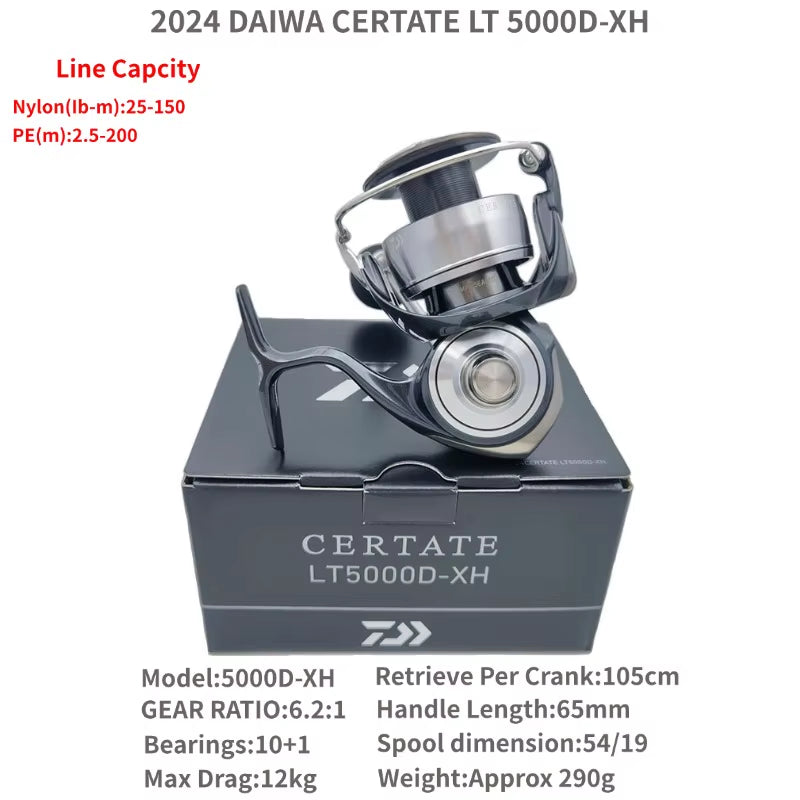 2024 CERTATE FC LT Long Shot Spinning Fishing Reels 2000SH 2000SP 2500S 2500SXH 2500SDH 2500 3000 4000-CXH 5000D 5000D-XH