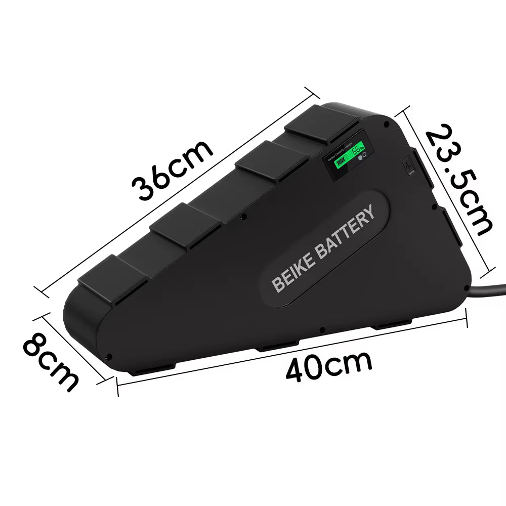 36V 48V 52V 60V 72V down Tube Electric Bicycle Triangle Hard Box Battery Triangle Lithium Batteries Packs for Electric Bicycle