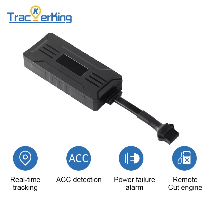 Trackerking G109 GPS Tracker for Motorcycle 2G Anti-Lost Car Rastreador Real Time Tracking Device Locator Positioner for Bike