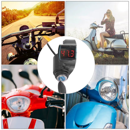 E-Bike Thumb Throttle Digital Battery Voltage Display Switch Power with Key Lock E-Bike Voltage Display E-Bike Battery Display