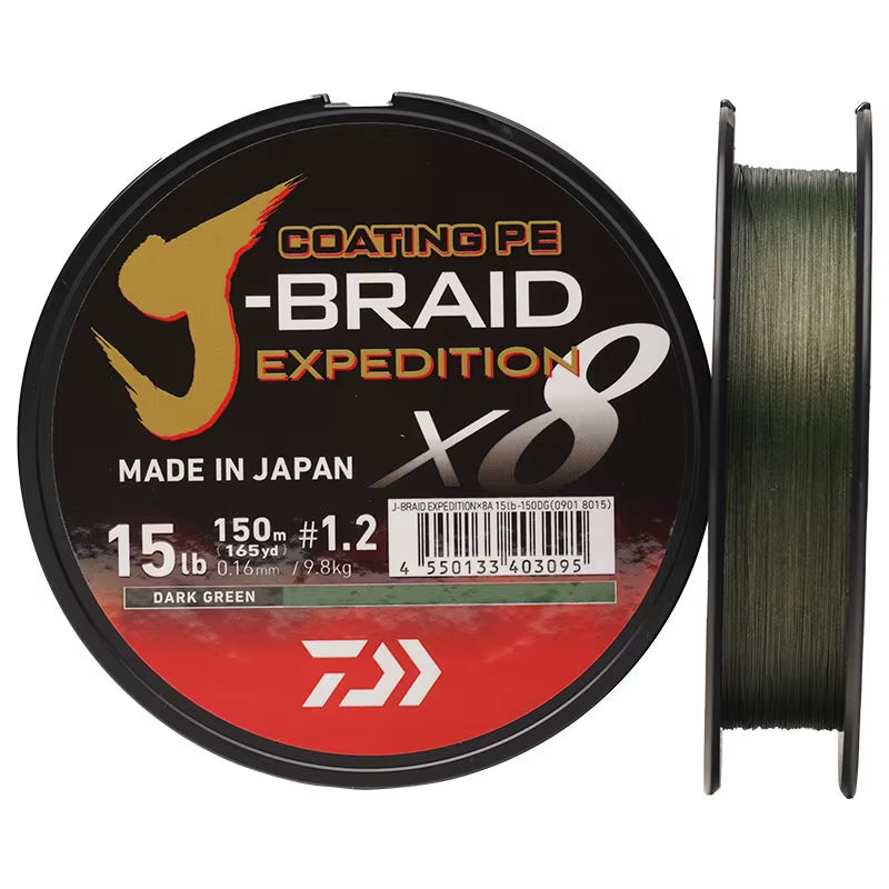 2024  J-BRAID Expedition X8 PE Fishing Line 150/300M Braided PE