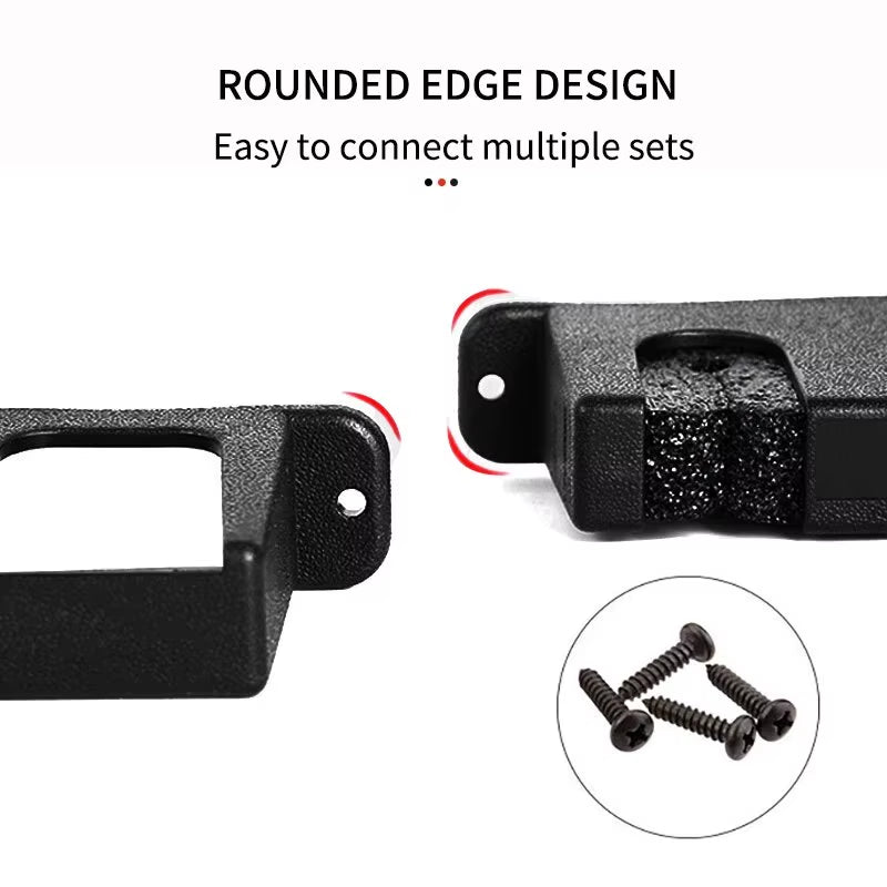 Fishing Rod Racks 2Pcs Vertical Wall Rod Holder 6 Rods Space-Effcient ABS Fishing Pole Holder Wall Mount Storage Tool Pesca