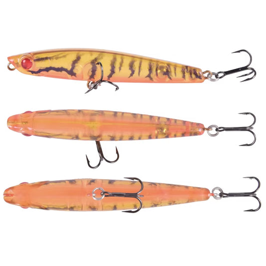 Floating Fishing Lures Hard Plastic Artificial Pencil Popper Lures Stick Bait Topwater Fishing Pencil Lures Fishing Accessories