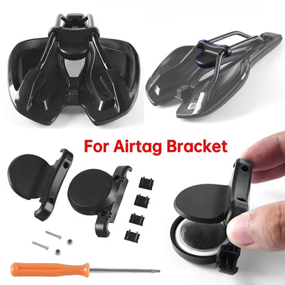 Bike Holder Bracket Protective Shell for Airtag Saddle Mount Anti-Theft GPS Tracking Bicycle Water Bottle Mount Protective Slelf