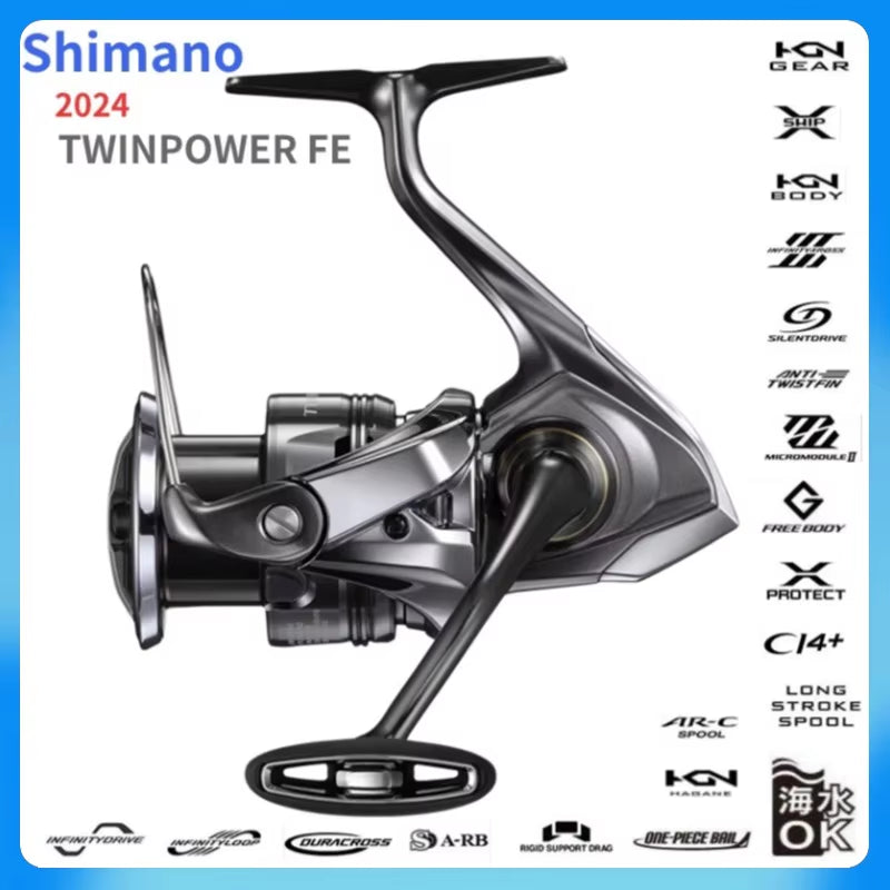 2024  Twin Power TWINPOWER FE Saltwater Spinning Fishing Reel C2000S C2500SXG C3000 C3000XG 4000M 4000PG 4000XG C5000XG