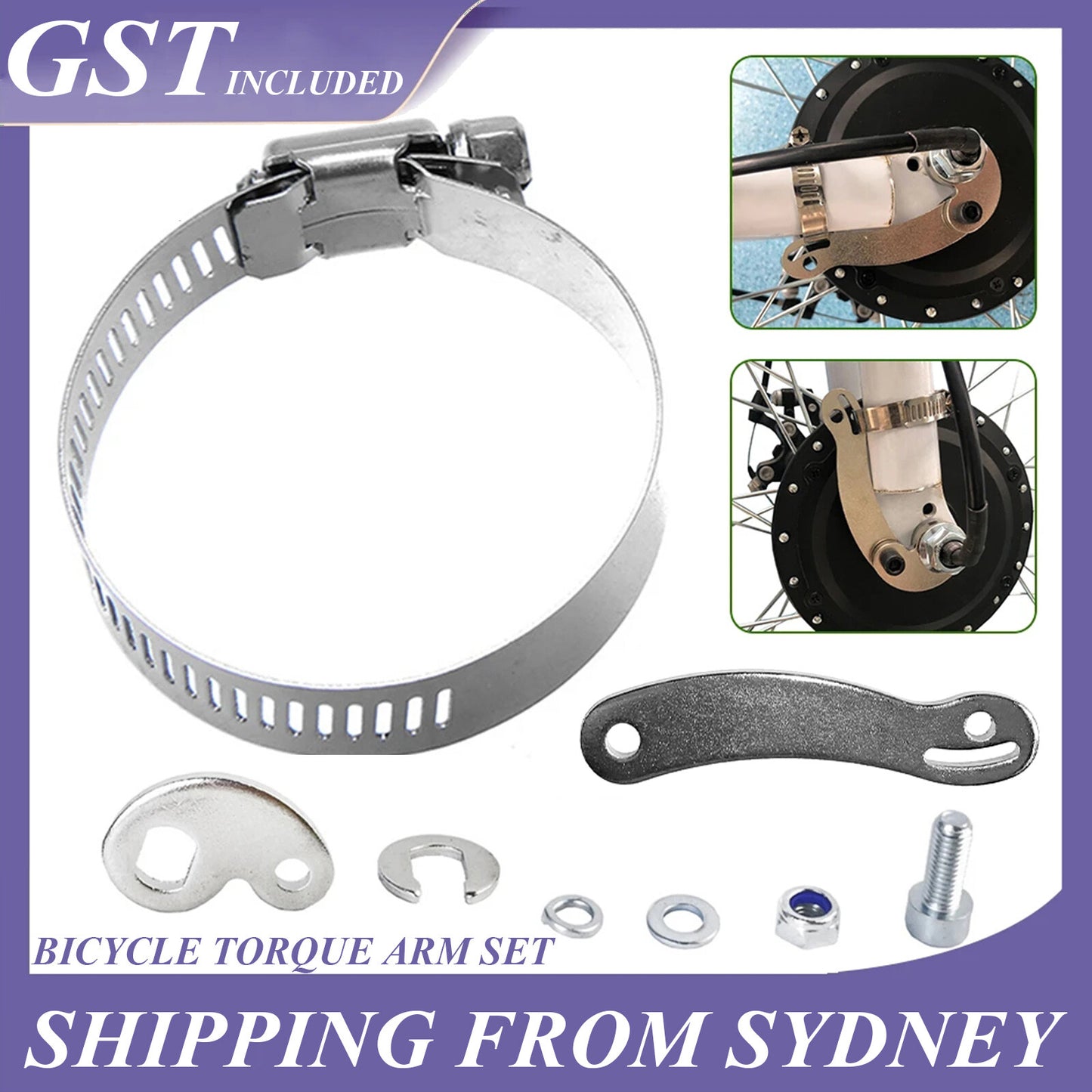 Torque Arm Front Rear Refit Components Conversion Parts for Electric Bike Ebike