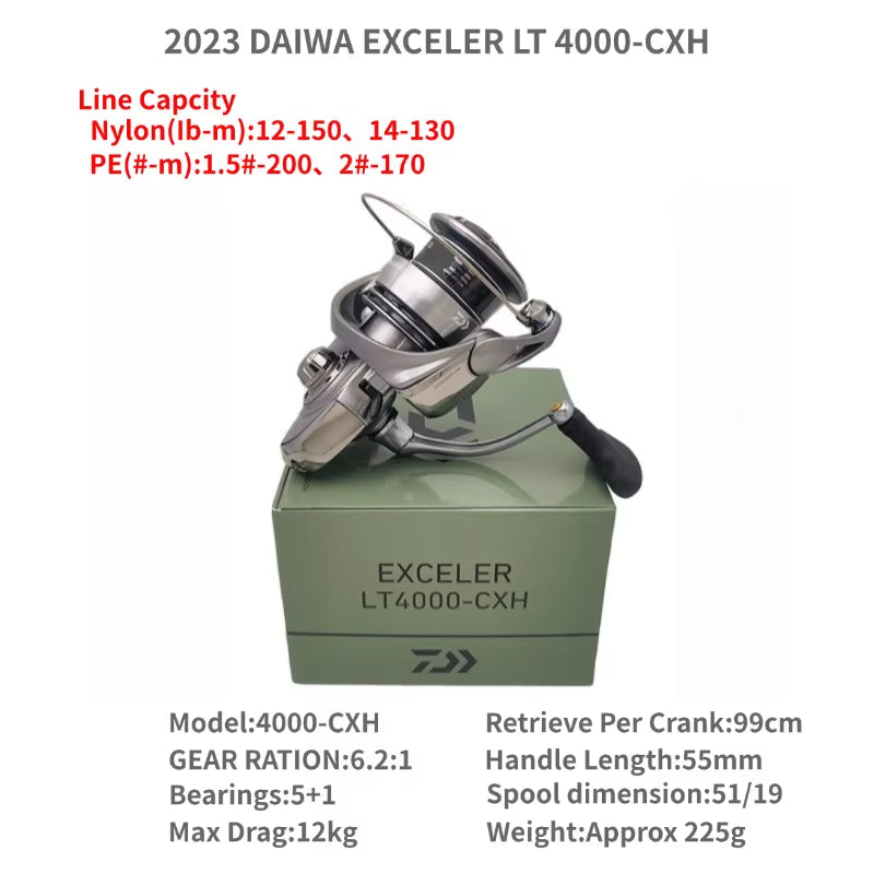 2023  EXCELER LT 1000D-XH 2000S-XH 2500 2500D 2500-XH 3000-C 4000D-CXH 5000-C 5000-CXH 6000D Spinning Fishing Reels