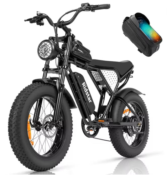 Electric Bike q20 2000W Dual Motor 52V 40AH Dual Battery Adult E-Bike 20 Inch Tire for Mountain Off-Road Electric Bicycle