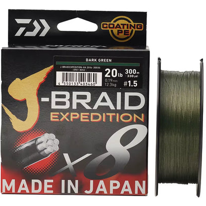 2024  J-BRAID Expedition X8 PE Fishing Line 150/300M Braided PE