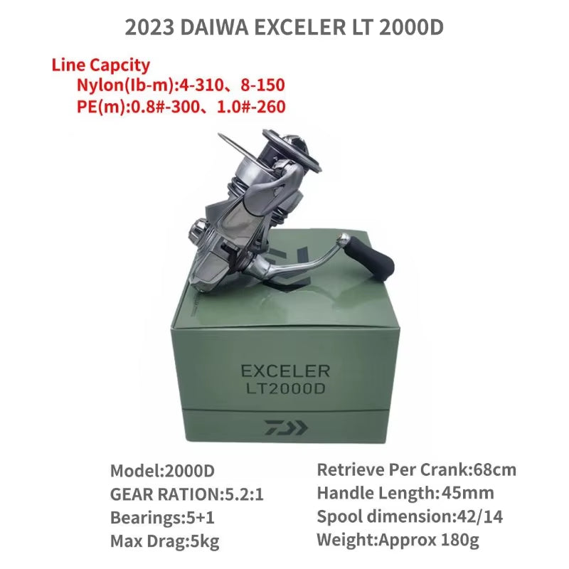 2023  EXCELER LT 1000D-XH 2000S-XH 2500 2500D 2500-XH 3000-C 4000D-CXH 5000-C 5000-CXH 6000D Spinning Fishing Reels