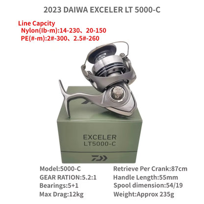 2023  EXCELER LT 1000D-XH 2000S-XH 2500 2500D 2500-XH 3000-C 4000D-CXH 5000-C 5000-CXH 6000D Spinning Fishing Reels