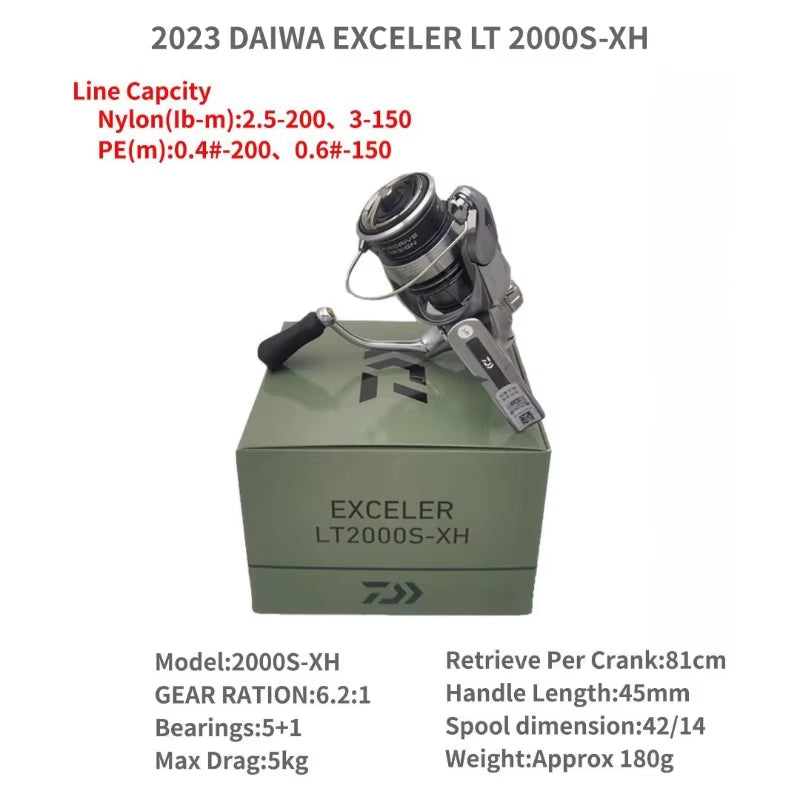 2023  EXCELER LT 1000D-XH 2000S-XH 2500 2500D 2500-XH 3000-C 4000D-CXH 5000-C 5000-CXH 6000D Spinning Fishing Reels