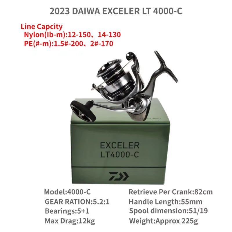 2023  EXCELER LT 1000D-XH 2000S-XH 2500 2500D 2500-XH 3000-C 4000D-CXH 5000-C 5000-CXH 6000D Spinning Fishing Reels
