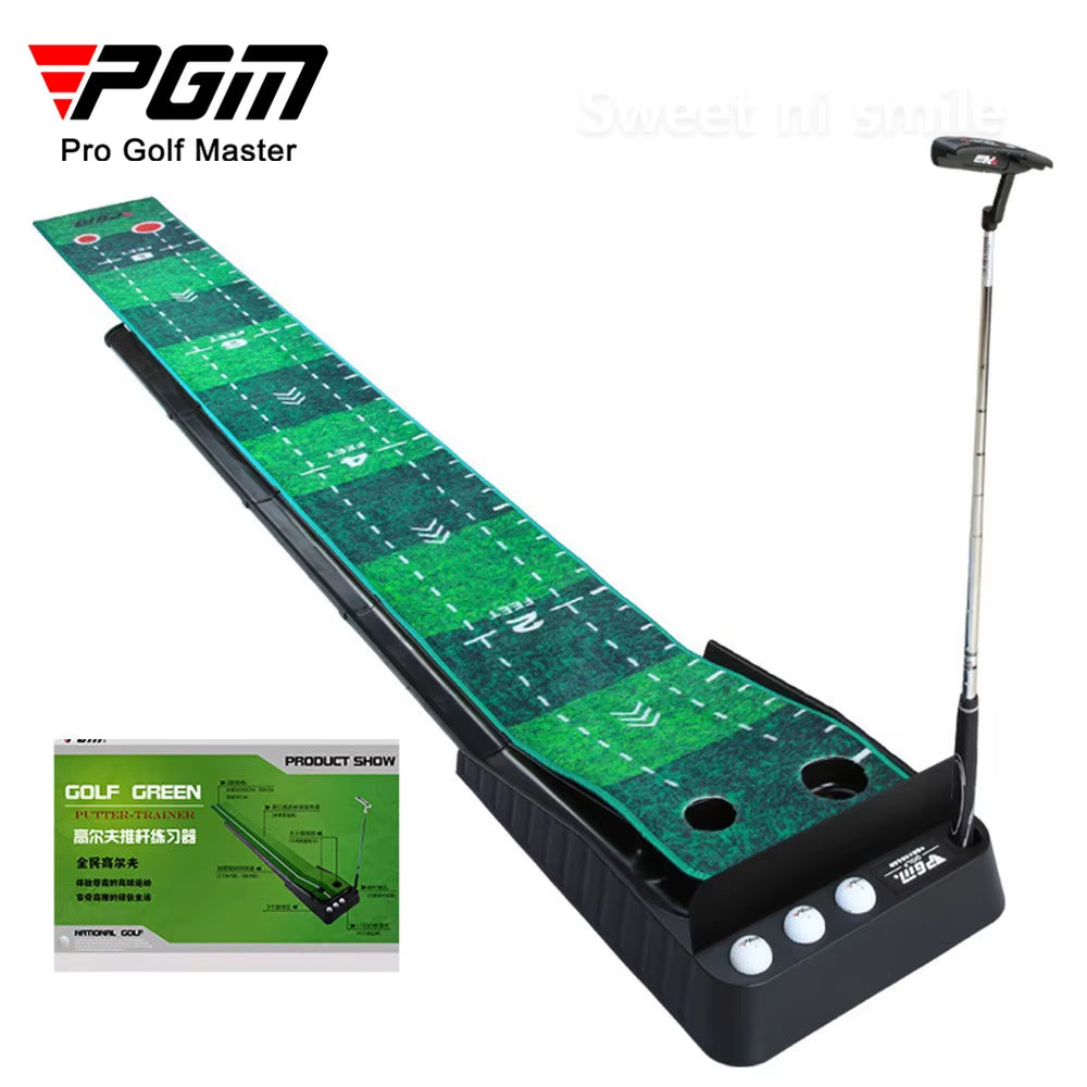 TL021 3M Golf Putting Mat Golf Putter Trainer Green Carpet Practice Set Ball Return Mini Golf Putting Green Fairway Mat