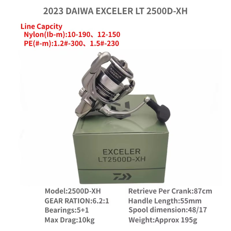 2023  EXCELER LT 1000D-XH 2000S-XH 2500 2500D 2500-XH 3000-C 4000D-CXH 5000-C 5000-CXH 6000D Spinning Fishing Reels