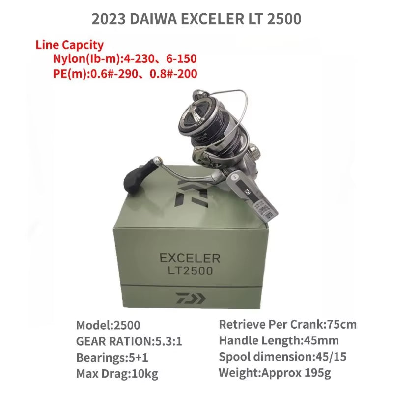 2023  EXCELER LT 1000D-XH 2000S-XH 2500 2500D 2500-XH 3000-C 4000D-CXH 5000-C 5000-CXH 6000D Spinning Fishing Reels