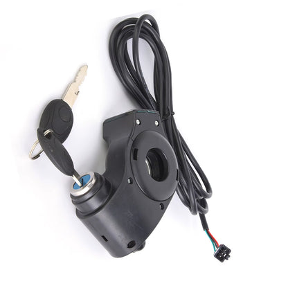 E-Bike Thumb Throttle Digital Battery Voltage Display Switch Power with Key Lock E-Bike Voltage Display E-Bike Battery Display