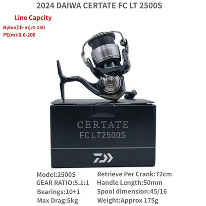 2024  CERTATE FC LT Long Shot Spinning Fishing Reels 2000SH 2000SP 2500S 2500SXH 2500SDH 2500 3000 4000-CXH 5000D 5000D-XH