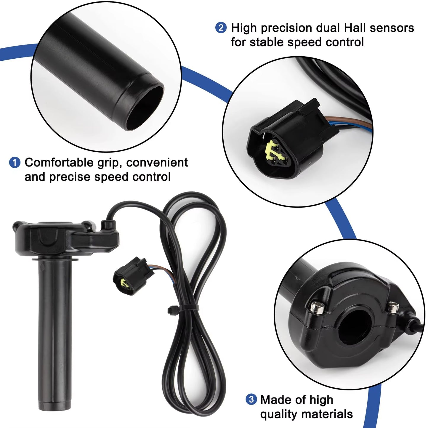 Throttle Grips Handlebar for Surron Light Bee X/S Electric Bikes for Surron Throttle ,E-Bike Twist Throttle Handle Grip