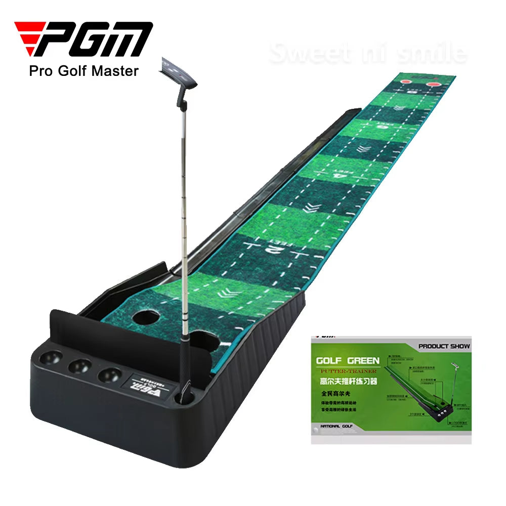 TL021 3M Golf Putting Mat Golf Putter Trainer Green Carpet Practice Set Ball Return Mini Golf Putting Green Fairway Mat