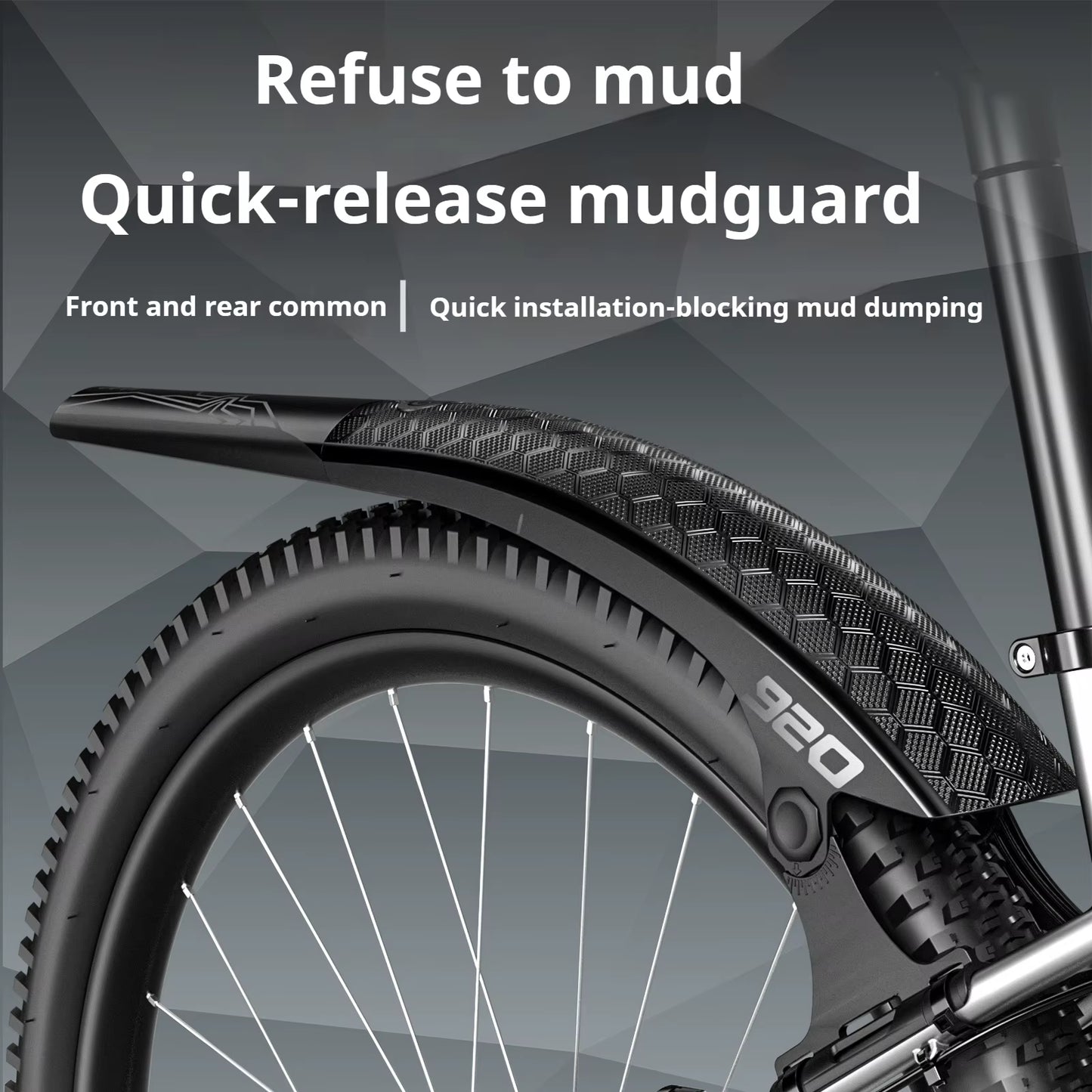 Mountain Bike Fender Speed ​​Down Bike Fender Mountain Bike Extended Wide Fender Riding Accessories